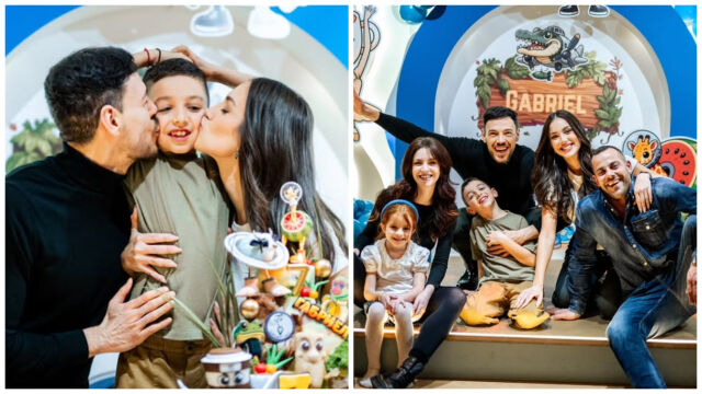 Снимка: Семейна идилия: Даниел Петканов и Александра Богданска се събраха заедно с новите им половинки