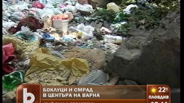 Снимка: Живот до боклуци и смрад в центъра на Варна