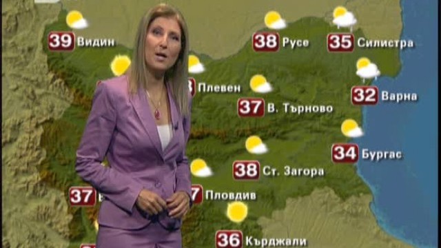 Снимка: Времето - Новините в 17 ч. - 10.07.2012 г.