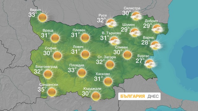 Снимка: Предимно слънчево ще бъде в следобедните часове 