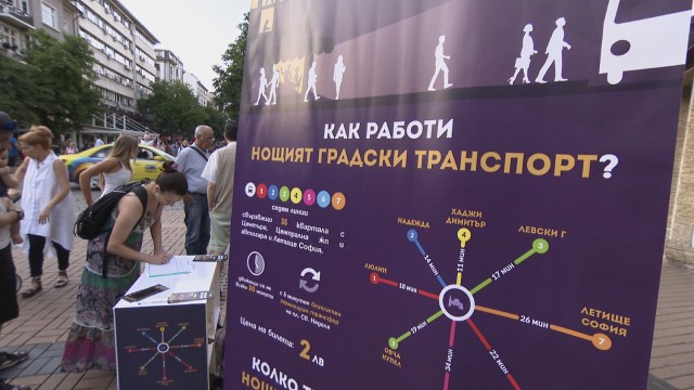 Снимка: Ново предложение за нощен транспорт в София събира поддръжници