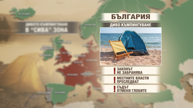 Снимка: България е в „сивата зона” за диво къмпингуване