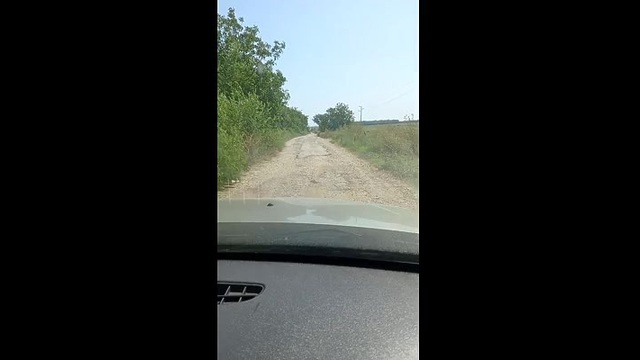 Снимка: Състояние на пътя от село Гурково до град Каварна