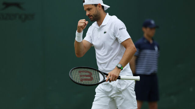 Снимка: Григор Димитров в спор с Карлос Алкарас за престижна награда