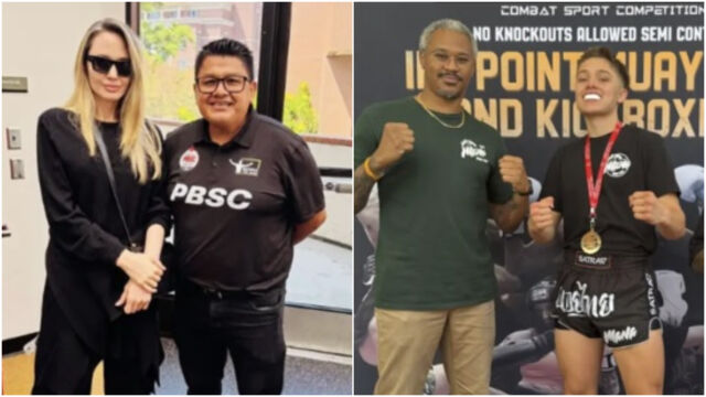 Снимка: Анджелина Джоли аплодира сина си Нокс за победа в MMA състезание (СНИМКИ + ВИДЕО)