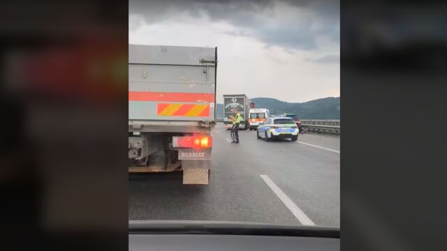 Катастрофа с тир блокира АМ 
