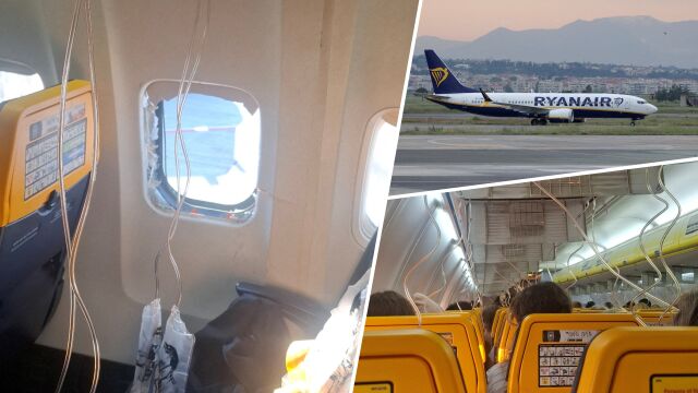 Снимка: Полетът на Ryanair: Разкриха какво е счупило прозореца, през който пътник беше засмукан