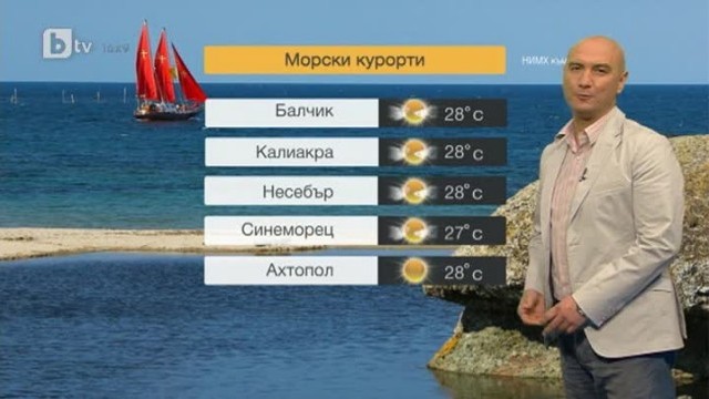 Снимка: Времето - Обедна емисия - 27.06.2013 г.