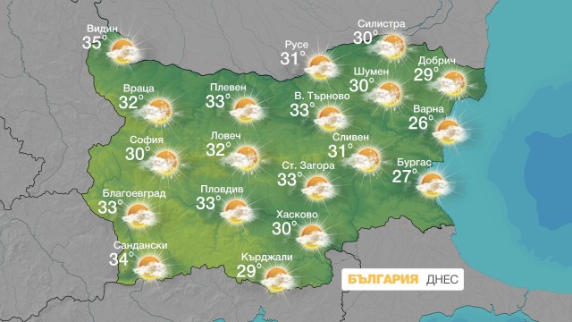 Снимка: Горещо време днес