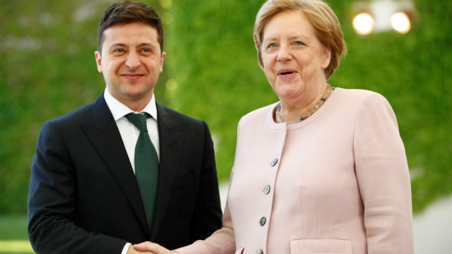 Снимка: Зеленский в Германия: С Ангела Меркел обсъждат санкциите срещу Русия и „Северен поток – 2”