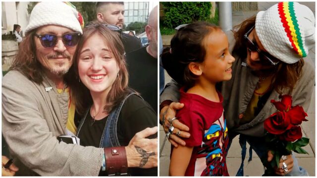 Снимка: Джони Деп се разхожда по софийските улици и се снима с фенове