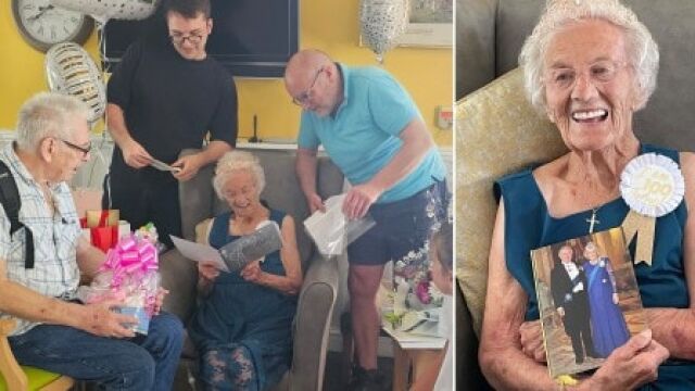 Снимка: Наздраве! 100-годишна баба си пийва джин за дълголетие