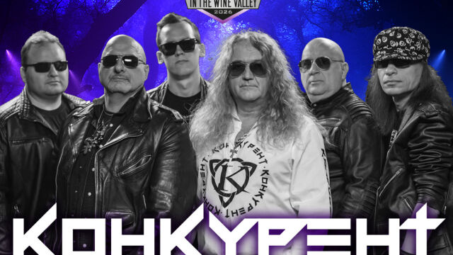 Снимка: Конкурент и Васко Кръпката на After Party сцената на Midalidare Rock In The Wine Valley 2026