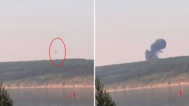 Снимка: Руски стратегически бомбардировач Ту-22 се разби