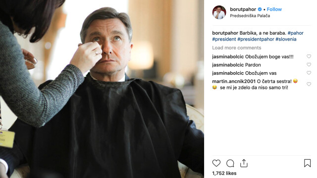 Снимка: “Инстаграм” президентът: Как социалната мрежа помага на словенеца Борут Пахор