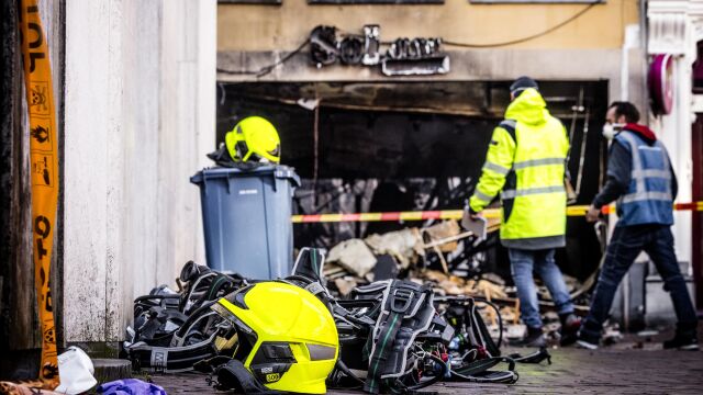 Пожар е унищожил част от историческия център на Арнем източен