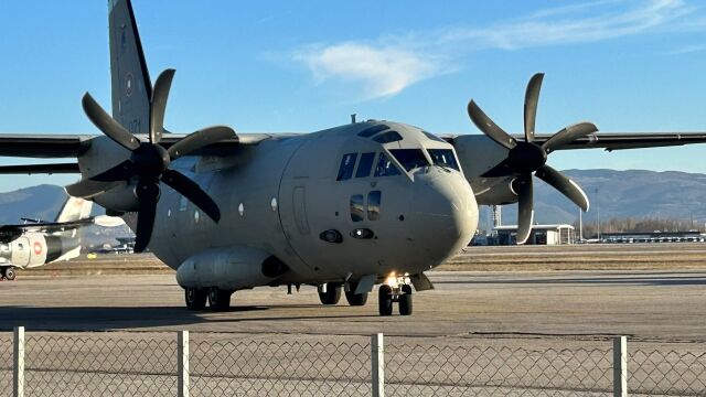 Очаква се военният самолет Спартан да излети за Северна Македония