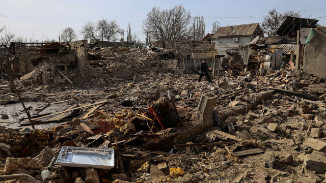 Херсон е зловещо тих Главният площад на този пристанищен град