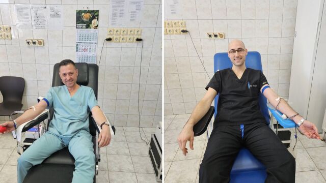 Лекари от Комплексния онкологичен център във Враца дариха кръв в