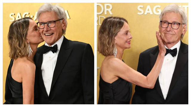 Снимка: Харисън Форд и Калиста Флокхарт на SAG 2026: Ръка за ръка и по-влюбени отвсякога