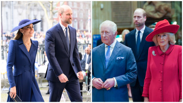 Снимка: Кейт Мидълтън впечатли в елегантно синьо на Деня на Британската общност редом до принц Уилям