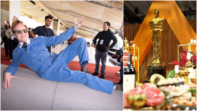 Снимка: Разпънаха 273 метра червен килим. Магията на „Оскарите“ започва! (СНИМКИ)