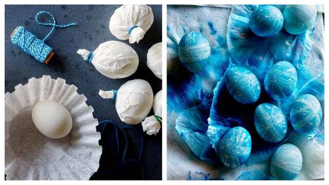 Снимка: Нов хит за Великден: боядисване на яйца с японски шарки в стил шибори