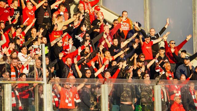 Снимка: Глобиха ЦСКА заради свастика в Разград