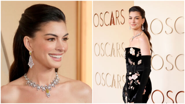 Снимка: Не ботокс, а хитър трик: Как Ан Хатауей заблуди всички на „Оскарите“ (ВИДЕО)