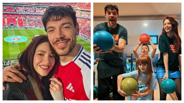 Снимка: Дани Петканов и Глория Петкова: гаф на мача Арсенал и Манчестър (СНИМКИ)