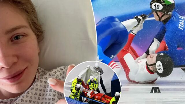 Снимка: С кънка в окото: Разказ от първо лице за ужаса на зимните игри (СНИМКИ)