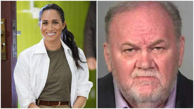 Снимка: Бащата на Меган Маркъл с 35 години по-млада жена, тя не му говори! (СНИМКИ)