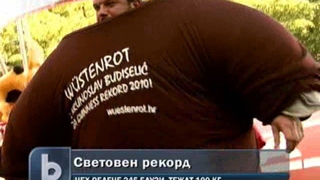 Снимка: Чех облече 245 тениски, влезе в Гинес