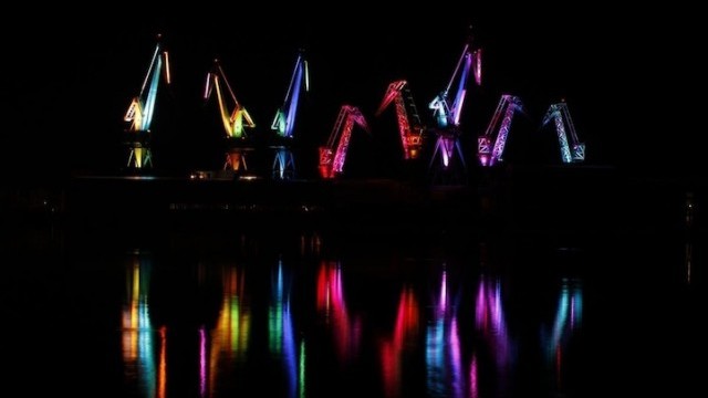 Снимка: Цветните кранове на Хърватия