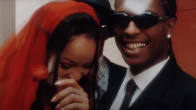 Снимка: Риана и A$AP Rocky се ожениха, но само в новия видеоклип на рапъра