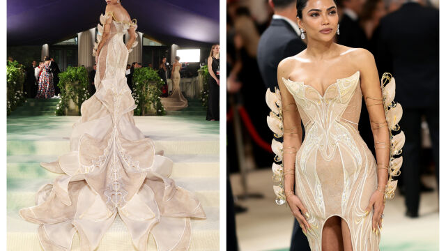 Снимка: Мистериозна бизнесдама с пеперуди е най-добре облечената на Met Gala