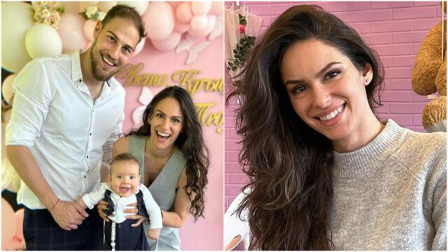 Снимка: Даяна Ханджиева снима сина си на кръщене (СНИМКИ)