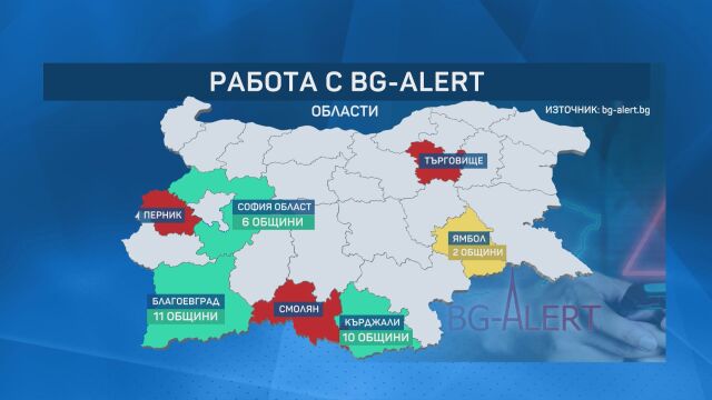 Къде в България има обучени специалисти за работа с BG-ALERT?