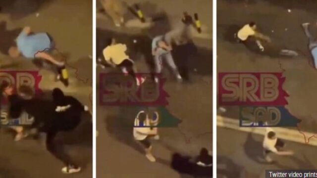 Снимка: Зловещи кадри! Баскетболист разби главата на млад мъж с бутилка! (ВИДЕО)