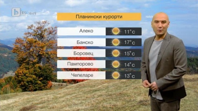 Снимка: Времето - Централна емисия - 02.11.2013 г.