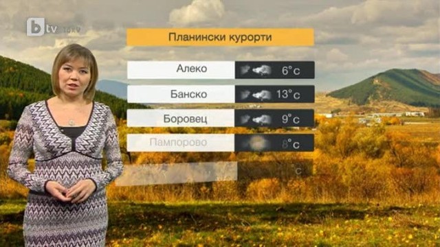 Снимка: Времето - Прогноза в 17 часа 11.11.2013 г.