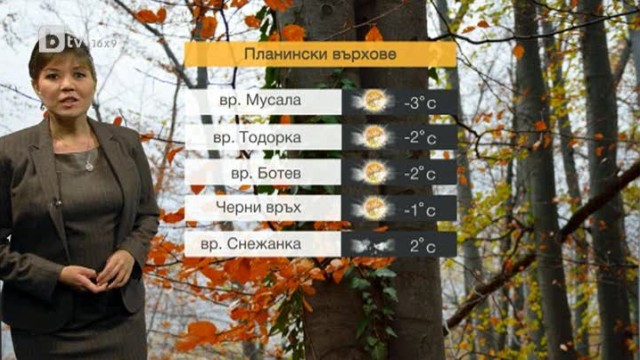 Снимка: Времето - Прогноза в 17 часа 14.11.2013 г.