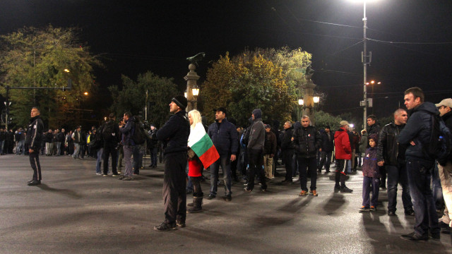 Снимка: Полицаите протестират, пешеходците негодуват