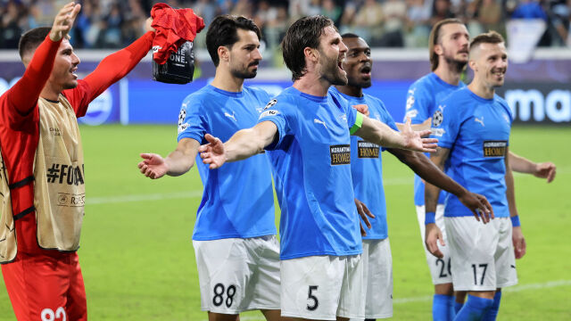 Снимка: Кипър ликува! Пафос с първа победа в Шампионската лига (ВИДЕО)