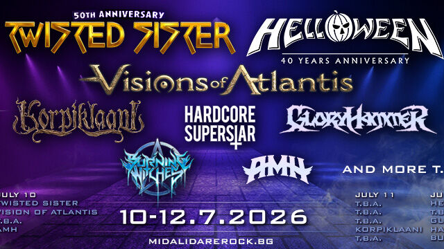 Снимка: Нови 6 групи се присъединяват към Helloween и Twisted Sister на Midalidare Rock 