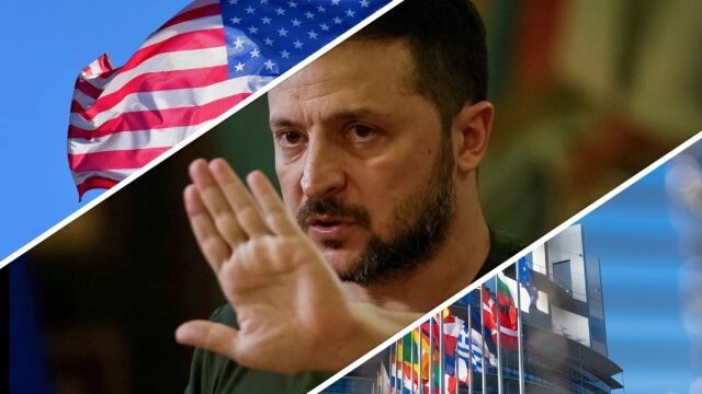 Снимка: Трудният избор на Зеленски: САЩ или Европа?