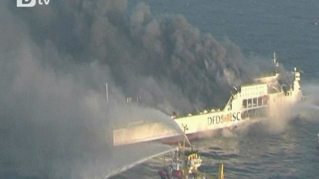 Снимка: Пожар на ферибот в Балтийско море