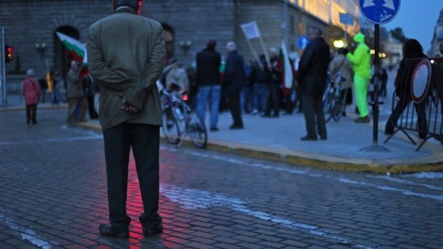 Снимка: Протестът прочете оставката на Орешарски