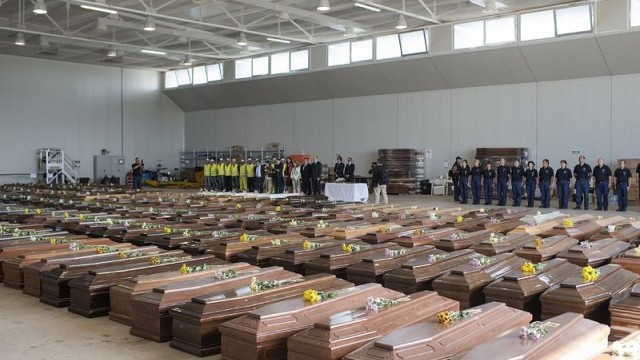 Снимка: Рим организира погребална церемония за жертвите на голямото корабокрушение