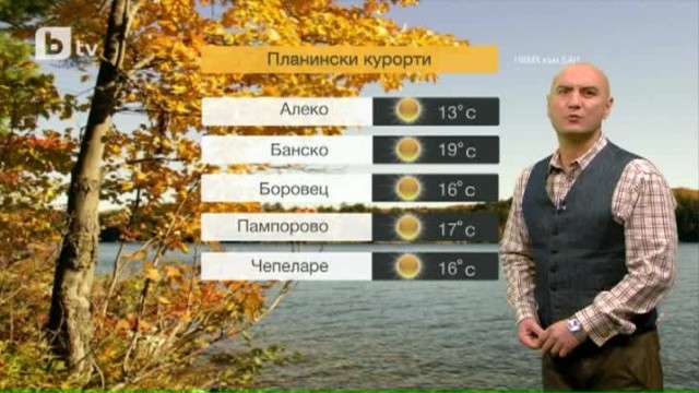 Снимка: Времето – Късна емисия – 20.10.2013 г.